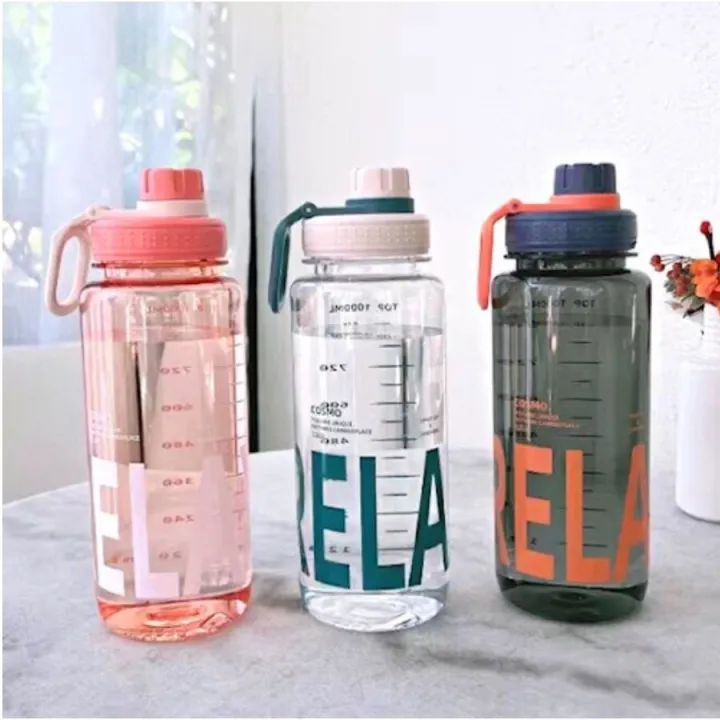 Botol Minum Sport Portabel / Botol Minum Plastik RELAX 1000ml BPA FREE ...