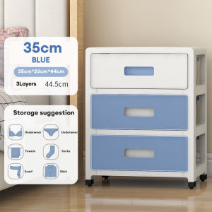 3-7layer Multi-Layer Plastic Drawer Cabinet For Clothes With Wheels Cabinet Durabox Organizer Storage