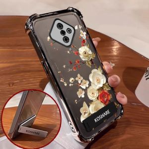 Case for Vivo S1 Pro Vivo S1 phone casing softcase silicone shockproof cover new design aesthetic flower with Holder sjcbzzh01