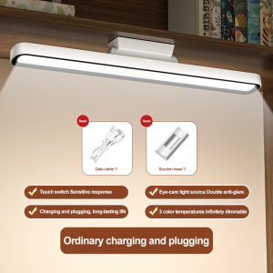 Vimite LED  Intelligent Remote Control Magnetic Eye Protection Led Table Lamp 3 Colors  Dimming Study Reading Light Room USB Energy Saving  for Cabinet Bedroom Night Light