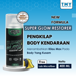 Super Glow Restorer RS31 Pengkilap Cat Sealant dan Semi Coating Kendaraan | Penghitam Body Motor Body Helm Glossy dan Doff / Matte Perawatan dan Pelindung Cat Mobil Wax and Shine Ban