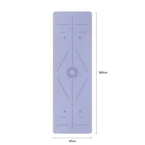 JIJI.SG Avela TPE Yoga Anti Slip Mat With Body Alignment System Home Workout Pilates