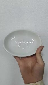 Light Luxury Soap Rack Ceramic Marbling Round Shape Household Kitchen Accessories Soap Dish Holders Organizer Bathroom Storage