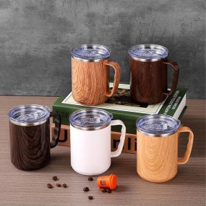 LIANG 500ml Stainless Steel Mug Food Grade Leakproof Lid Insulated Tumbler Travel Mug BPA Free Vacuum Insulated Cup Home Office