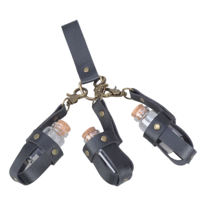 Witch Potion Bottle with Leather Holder and Cork Stopper Wizard Costume Cosplay Accessories for Halloween Cosplay