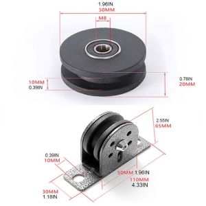 Bánh Xe Ròng Rọc Gắn Tường Cho Hệ Thống Tập GYM Tại Nhà (Kèm Vít) Chính Hãng