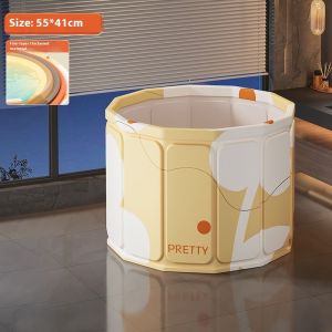 Foldable Bath Tub for Adults Kids Swimming Bathtub Full Body Soaking Household Bathing Bucket
