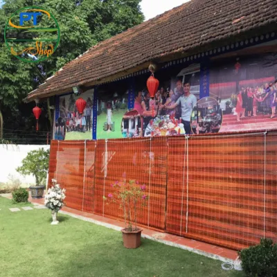 Mành Sáo Trúc Ngang 15m/ 2m x 15m/ 2m/ 3m Mành Tre Che Nắng Ban Công Rèm Trúc Treo Cửa Chính Mành Che Nằng Ngoài Trời Mái Hiên Có Ròng Rọc Dây Kéo