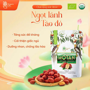 (Date 04.06.27) Táo đỏ Tân Cương hữu cơ Organic Life 500g mềm ngọt tự nhiên nhập khẩu chính ngạch