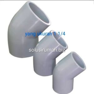 knee 45 derajat 1 1/4 elbow 1 1-4 keni 1 1per4 knie L pipa super 45d