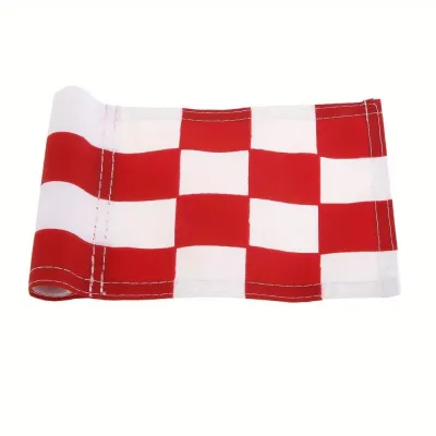 BLACKON 420D Nylon Golf Course Flags Training Aids Outdoor Sign Putting Green Flags Practice 18 X 12cm Hole Pole Cup Flags Outdoor Indoor