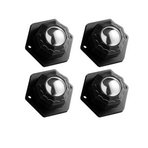 PTPT  4PCS 360° Rotation Universal Pulley Heavy Duty Self-Adhesive Furniture Caster Mini Rollers Universal Wheel Furniture