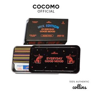 (COLLINS) Mix Edition Incense - 5in1 Original Scents (1 Box = 70 Sticks) - COCOMO