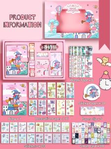 Magic Daradise Journal Set/Magician Diary Set with Stickers/Cute Journal Set with Stickers/Birthday gift/Gift for girls/Handbook Set/Notebook Set/Diary with box