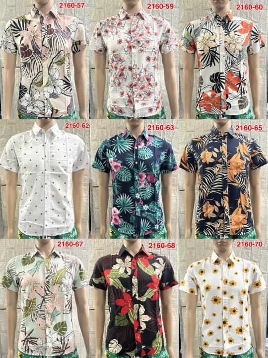 Hawaiian floral polo for men summer polo Lazada PH