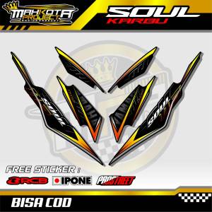 STRIPING VARIASI YAMAHA MIO SOUL KARBU / STIKER LIST MOTOR YAMAHA MIO SOUL KARBU