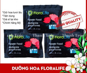 100 Gói Dưỡng Hoa Tươi Lâu Floralife Chính Hãng Nhập Khẩu Từ Mỹ