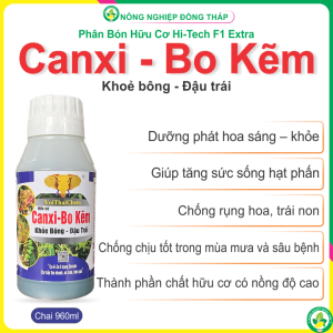 Phân Bón Hữu Cơ Hi-Tech F1 Extra Canxi-Bo Kẽm Đa Năng – Tăng Cường Sức Khỏe Cây - Chai 500ml