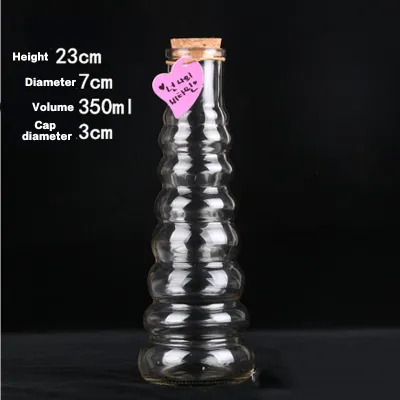 Retro Milk Glass Bottle Wishing Cork Jars Yogurt 玻璃布丁杯 牛奶杯 酸奶 pudding cup VialCork Pudding Sweets & Decoration NEW
