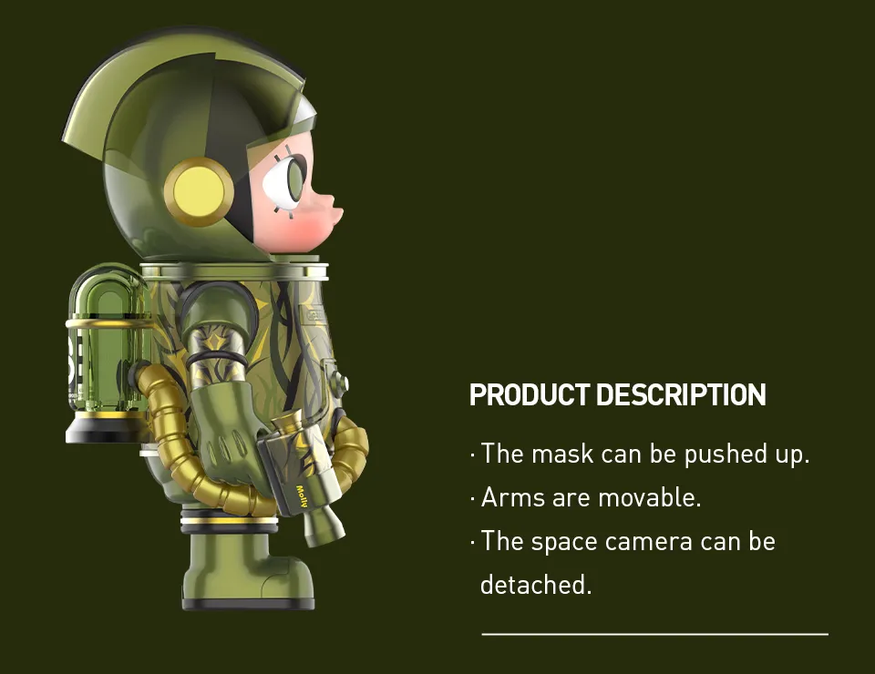 POP MART MEGA SPACE MOLLY 100% CLOT - Olive Alienegra Limited