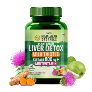 Himalayan Organics Detoxify & Balance Liver Health Multi-Vitamin Capsules - 60 Vegetarian Tablets