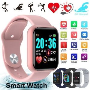 🎁 Original Product+FREE Shipping 🎁 Y68 Smart Watch 24 Hours Bluetooth Sport Fitness Tracker Heart Rate Detection SmartWatch