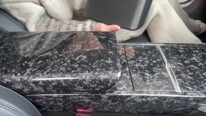 Armrest Cover for Tesla New Model Y Juniper/3/3+ Highland 2025 3K 240G 100% Real Carbon Fiber Central Shell Car Accessories