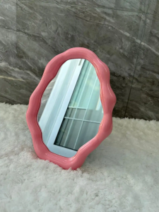 Cermin Meja Kaca Aesthetic Cloud Shaped Makeup Mirror Room Decoration