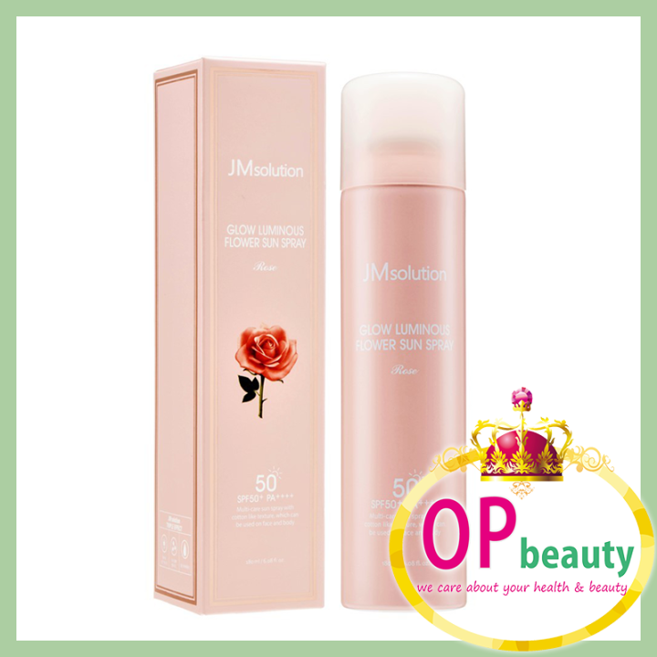 JM Solution Glow Luminous Flower Sun Spray SPF50+ 180ml #Rose | Lazada