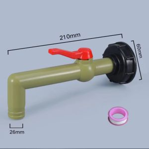 ZENDO12 Sợi thô s60x6 Bộ chuyển đổi thùng nước IBC Bền 1/2 3/4 1" Van nối tưới Có thể tháo rời Kết nối nhanh Van khối nước Dành cho nhà vườn