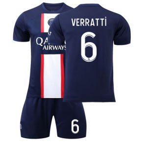 2026 Hot Sale [ Shipped from China ]23 Ba L Home white and blue striped Messi jersey 30 Mbappe 7 Soccer jersey set for children and adults B3