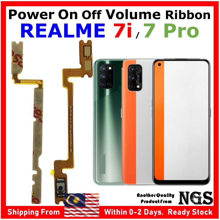 Nappe (ruban) Bouton Power/Volume Pour Realme 7i - Neuf D'origine, Compatibilité Vérifiée
