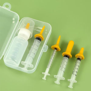 Newborn Pet Feeding Bottles Kits Kitten Puppy Feeding Pacifier for Milk Small Animals Feeding Nipples Pet Nursing Bottle Kits