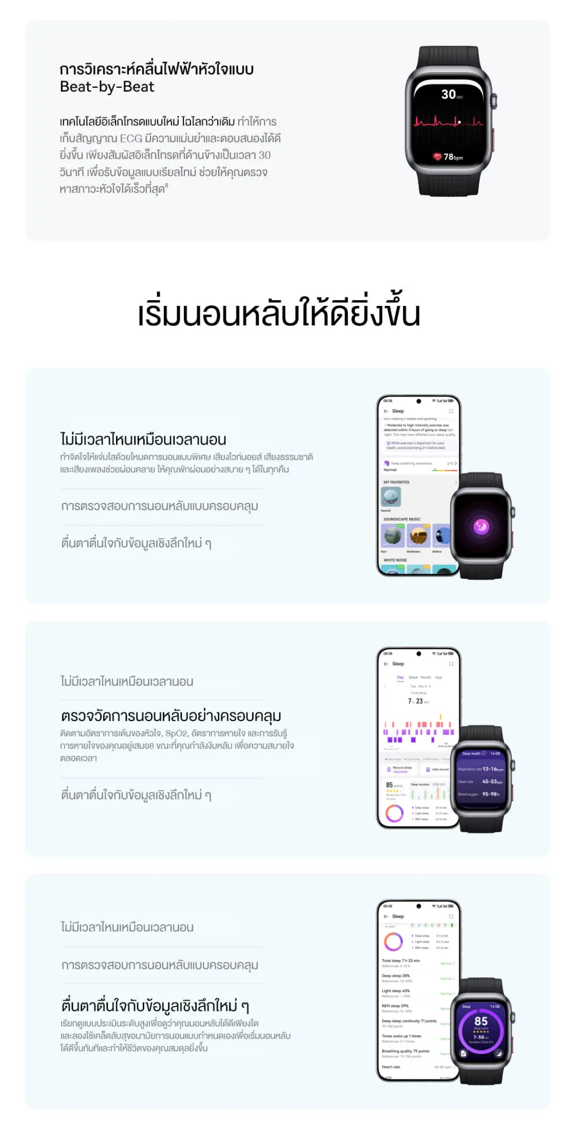 HUAWEI WATCH D2 อุปกรณ์สวมใส่ การเฝ้าตรวจวัดความดันโลหิตแบบพกพา
