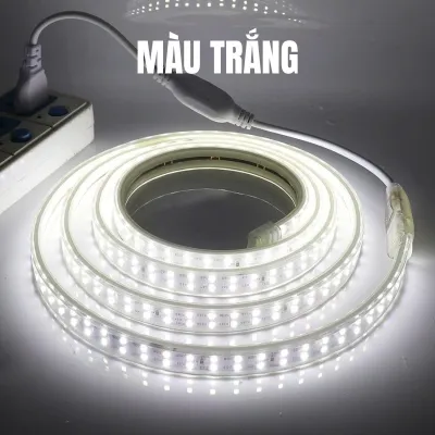 Led Strip ánh sáng ngoài trời không thấm nước 220V Led String ánh sáng phòng kết nối trần trang trí 2 pin phòng ngủ phòng khách nhà bếp quầy bar bên không thấm nước IP67 DIY chế độ trang trí