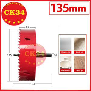 Mũi khoét lỗ gỗ - Mũi khoan khoét trần thạch cao nhựa sắt các kích cỡ từ D50-D190 đủ size