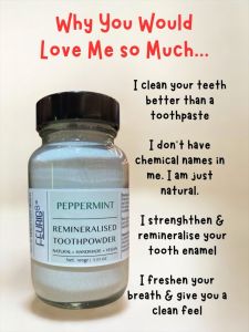 Feurig8 Peppermint Remineralised Toothpowder 100g