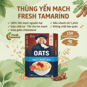 [HCM]YẾN MẠCH CÁN VỠ NẤU NHANH 1 PHÚT FRESH TAMARIND – DINH DƯỠNG GỌN NHẸ KHỎE MỖI NGÀY