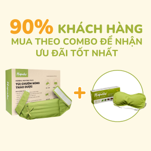 Combo Giá Tốt Túi Chườm Giảm Đau Mỏi Vai Gáy Hapaku Làm Nóng Bằng Lò Vi Sóng Và Túi Chườm Mắt Giảm Đau Nhức Mắt