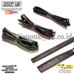 Solasi Bakar Kabel Heatshrink Tube Hitam Multifungsi 2mm/3mm/5mm/8mm/10mm - Baterai Lithium/USB