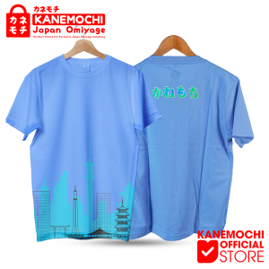 KANEMOCHI T-SHIRT - KANEMOCHI KAOS JAPAN LUXURY TOKYO SKY TREE (BLUE) - KAOS DISTRO MOTIF JEPANG - BAJU ATASAN COWOK KATUN - KAOS COMBED 30S - OLEH OLEH JEPANG - SOUVENIR JEPANG-ATASAN PRIA DAN WANITA-T-SHIRT BAHAN PREMIUM
