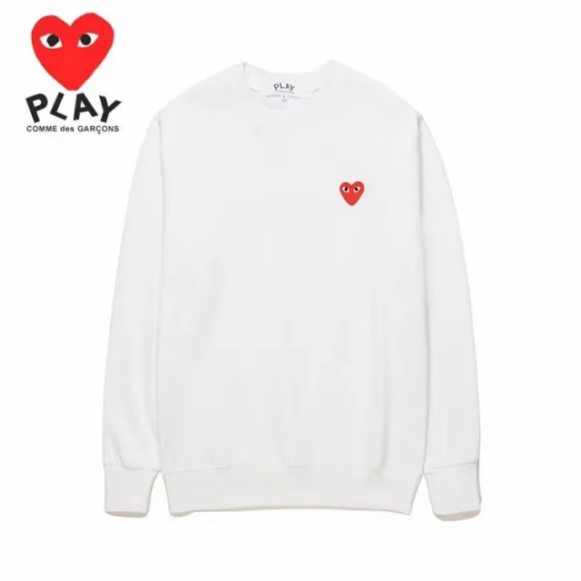 Fashion official store CDG play Long sleeve t shirt for women and