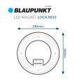 [3 แสง]BLAUPUNKT โคมไฟแม่เหล็ก 42W แสงขาว แสงวอร์ม แสงคลู  LED MAGNET รุ่น LOCH NESS มาตรฐานเยอรมัน รับประกัน 2 ปี. 