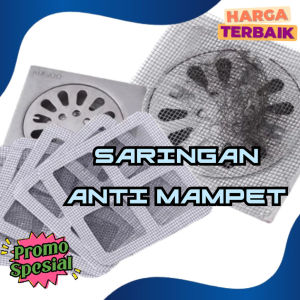 Sticker Jaring Penutup Saringan Lubang Toilet Kamar Mandi Wastafel Anti Mampet Anti Kecoa