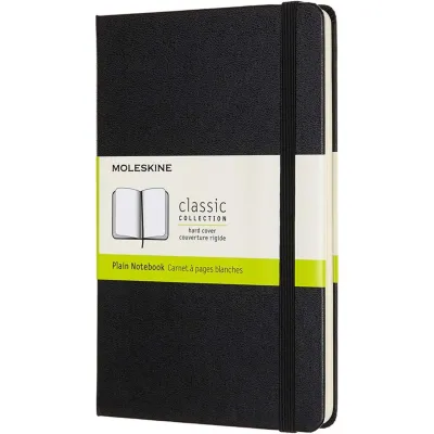 Moleskine สมุดบันทึก สมุดโน๊ต สมุดจด สมุด ปกแข็ง ไซร์ M - Classic Notebook Hard Cover Notebook - Medium Size 11.8 x 18.2 cm. ( QP050 QP052 )