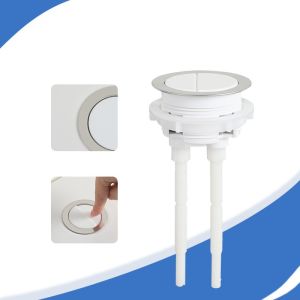 Nút nhấn tròn xả bồn cầu bằng sứ trắng bóng