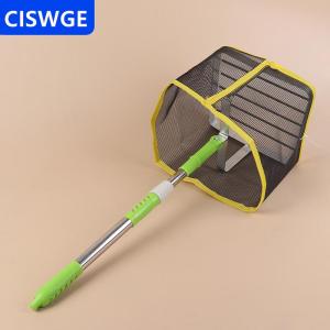 [COD] CISWGE Portable 180 Degree Angle Adjustable Square Ping Pong Ball Picker Telescopic Stainless Steel Table Tennis Ball Catcher