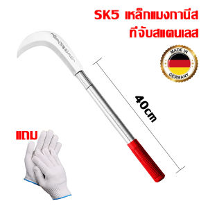 【ซื้อ 1 แถม 1】APOLO เคียวแมงกานีส ด้ามจับขยายฝ้ากันลื่น ใบมีดคม และน้ำหนักเบา  100% เคียวแมงกานีสแท้ เคียวเกียวหญ้า เคียว มีด แมงกานีส แท้ มีดขอโค้ง มีดแมงกานีสแท้ มีดถางหญ้าคมๆๆ