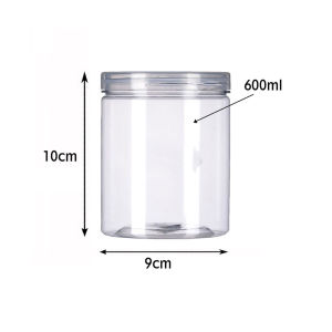 Paketan MURAH Toples Tabung Pet 600 ML Wadah Snack Lebaran / Tempat Kue Kering / Tempat Wadah Bumbu Serbaguna / Toples Tabung 600 ML