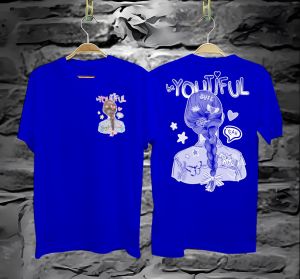 Kaos Atasan oblong wanita Lengan pendek Kaos oblong Sablon BEAUTIFUL Kaos cewek / Kaos Oblong/ Baju Kaos Tshirt/ Tshirt cewek / Tshirt wanita